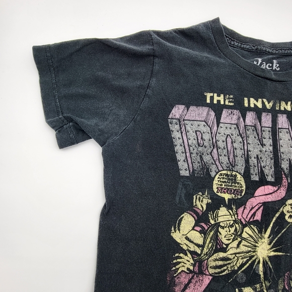 2/$20 Jack of all trades Iron Man black graffic short-sleeved Tshirt Size S - Picture 3 of 8